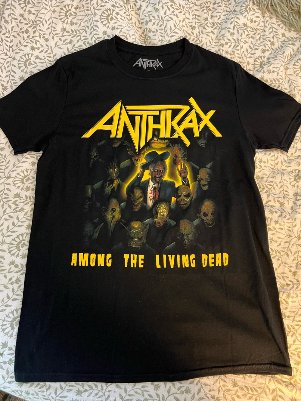 Anthrax Men’s Black 'Among the Living Dead' Graphic Tee